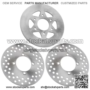 Front Lh/ Rh and Rear Brake Disc Rotor for Yamaha Rhino 700 YXR700 2008 - 2013