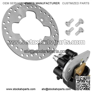 Rear Brake Disc w/Bolt & Caliper for Honda TRX400X 2009-2014