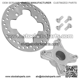Rear Brake Disc w/Bolt & Flange for Honda Fourtrax 400EX TRX400EX 1999-2008
