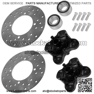 Rear Left & Right Wheel Hub Stud w/ Disc Bearing for Polaris RZR 570 2014-2016