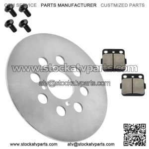 Rear Right Brake Disc with Bolts & Brake Pads for Yamaha Big Bear 350 4x4 1999
