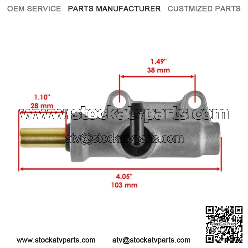 Rear Brake Master Cylinder w/ Reservoir for Polaris Sportsman 700 800 EFI 2007 - Image 2