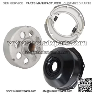 Rear Brake Drum for Honda TRX300FW FourTrax 300 4X4 1988-96 w/Cover Brake Shoe (For: Honda)