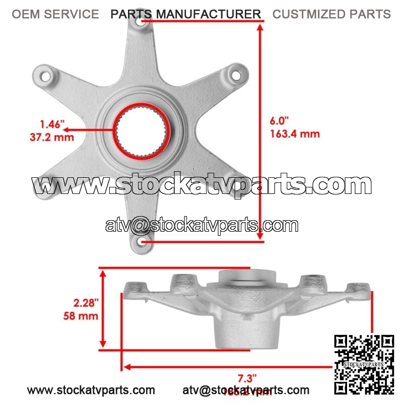 Rear Wheel Sprocket Axle Collar W/Bolts For Yamaha Raptor 660R YFM660 2001-2005 - Image 2