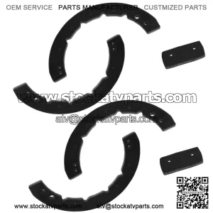 Rubber Auger & Scraper Bar for MTD 931-0780 931-0781 Snow Blower 4 Pack