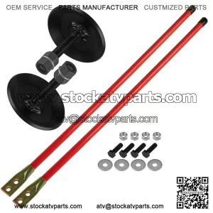 Snow Plow Blade Skid Shoe w/ Guide Markers For Polaris Glacier Pro 60" 66" 72"