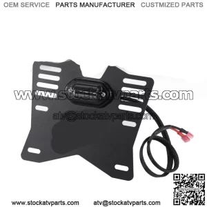 UTV/ATV LED License Plate Light Holder for 1.25"-2" Polaris RZR Can Am X3 Honda