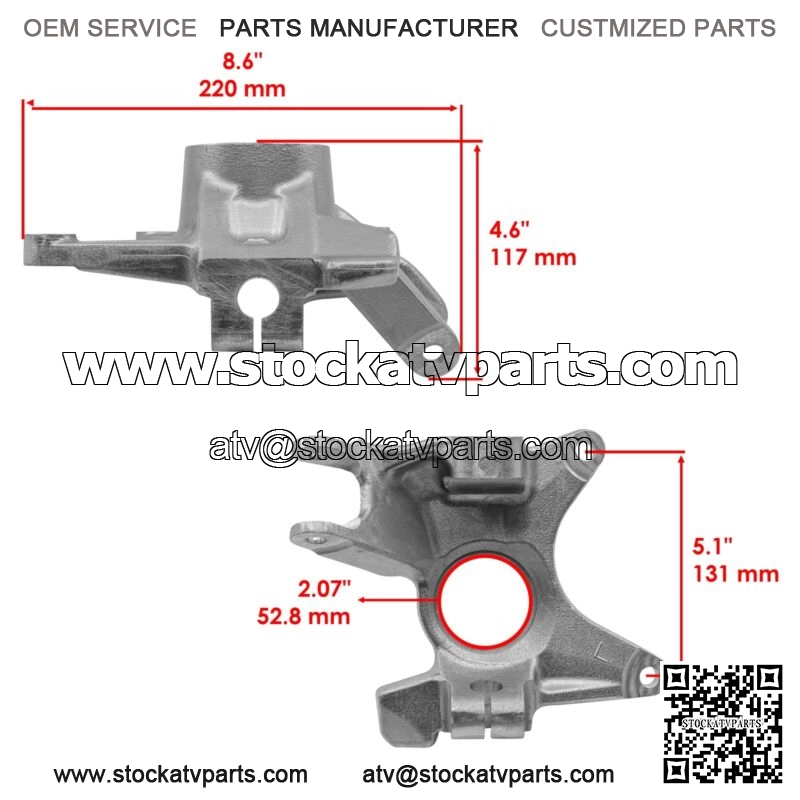 Front Left Right Knuckle Ball Bearing & Circlip for Can-Am Traxter Max HD8 2021 - Image 2
