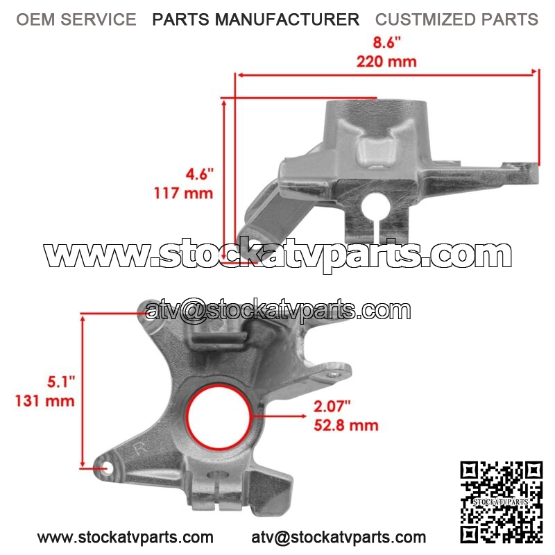 Front Left Right Knuckle Ball Bearing & Circlip for Can-Am Traxter Max HD8 2021 - Image 3