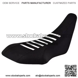 Suzuki LTZ 400 Z400 Seat cover 2003 -2008 BLACK / WHITE RIBS  Enjoy Mfg #207