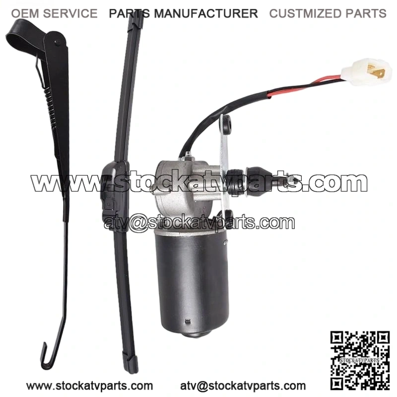 UTV 12V Electric Windshield Wiper Motor Kit for RZR Kawasaki - Image 2