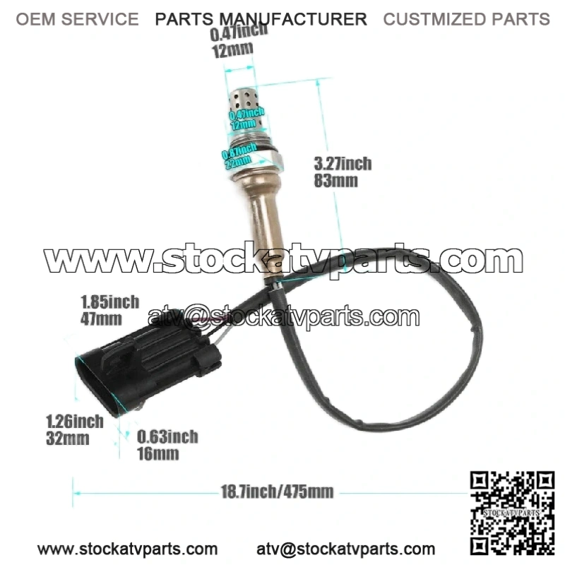 O2 Sensor Oxygen for EFI UTV1000 800 700 500 HiSUN MASSIMO Bennche MSU HS YS NEW - Image 3