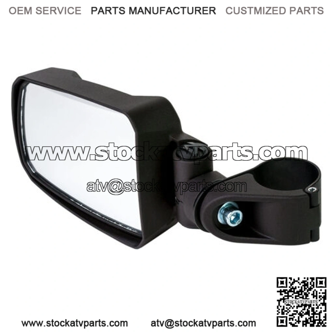 1.75-Inch Round Tube Side View Mirror (Pair ?C Cast Aluminum) for YXZ Models