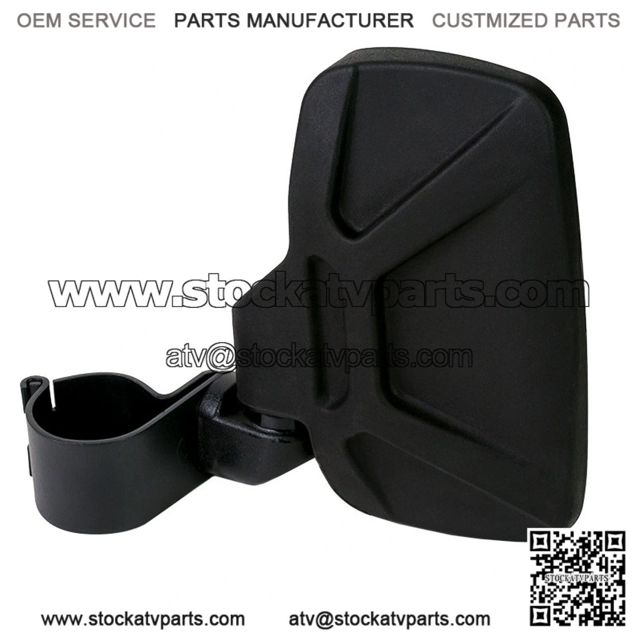 1.75-Inch Round Tube Side View Mirror (Pair) for Pioneer UTVs