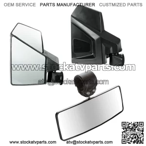 Side and Rearview Mirror Combo Kit for Polaris Ranger