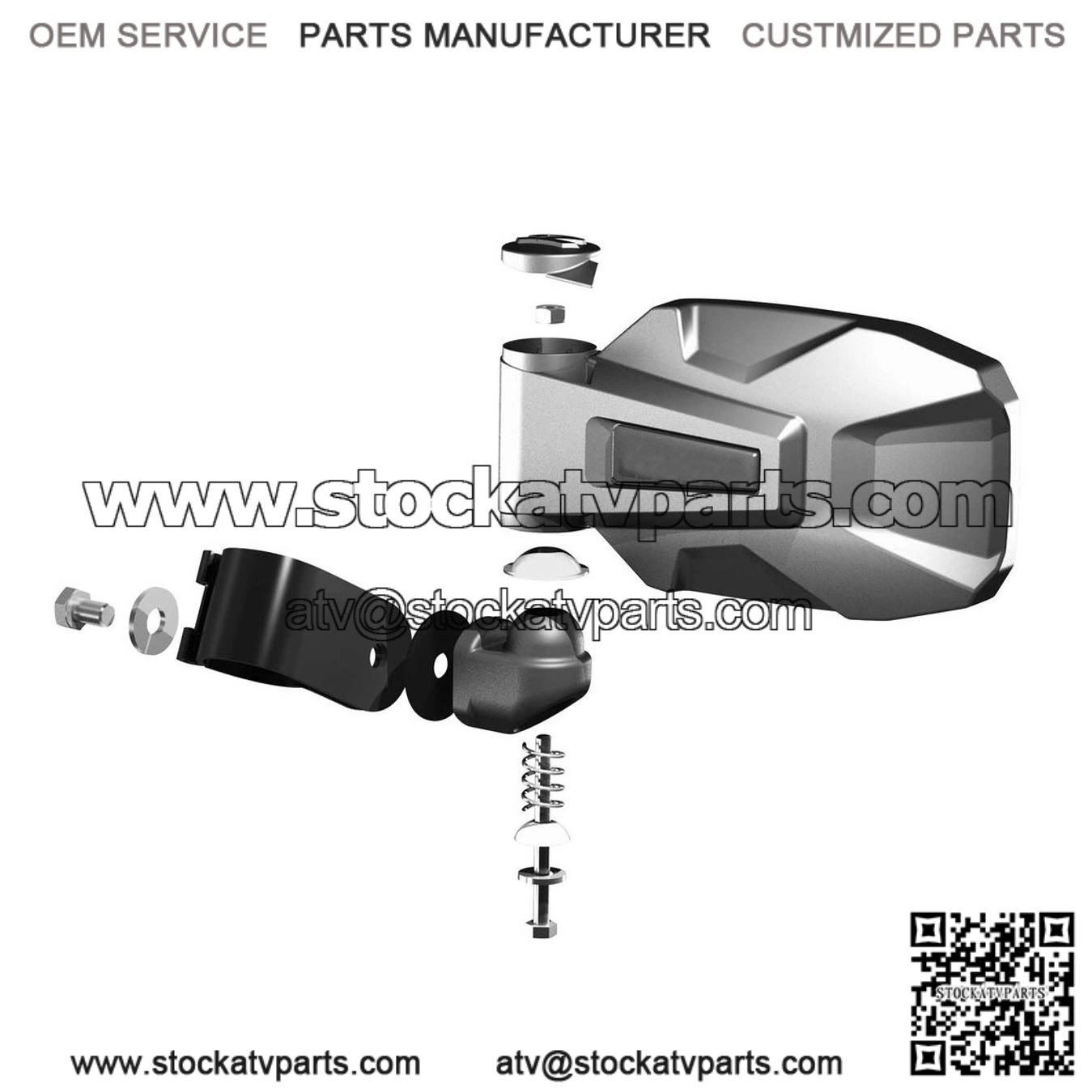 Side Mirrors Compatible with Polaris RZR Turbo R - Image 3