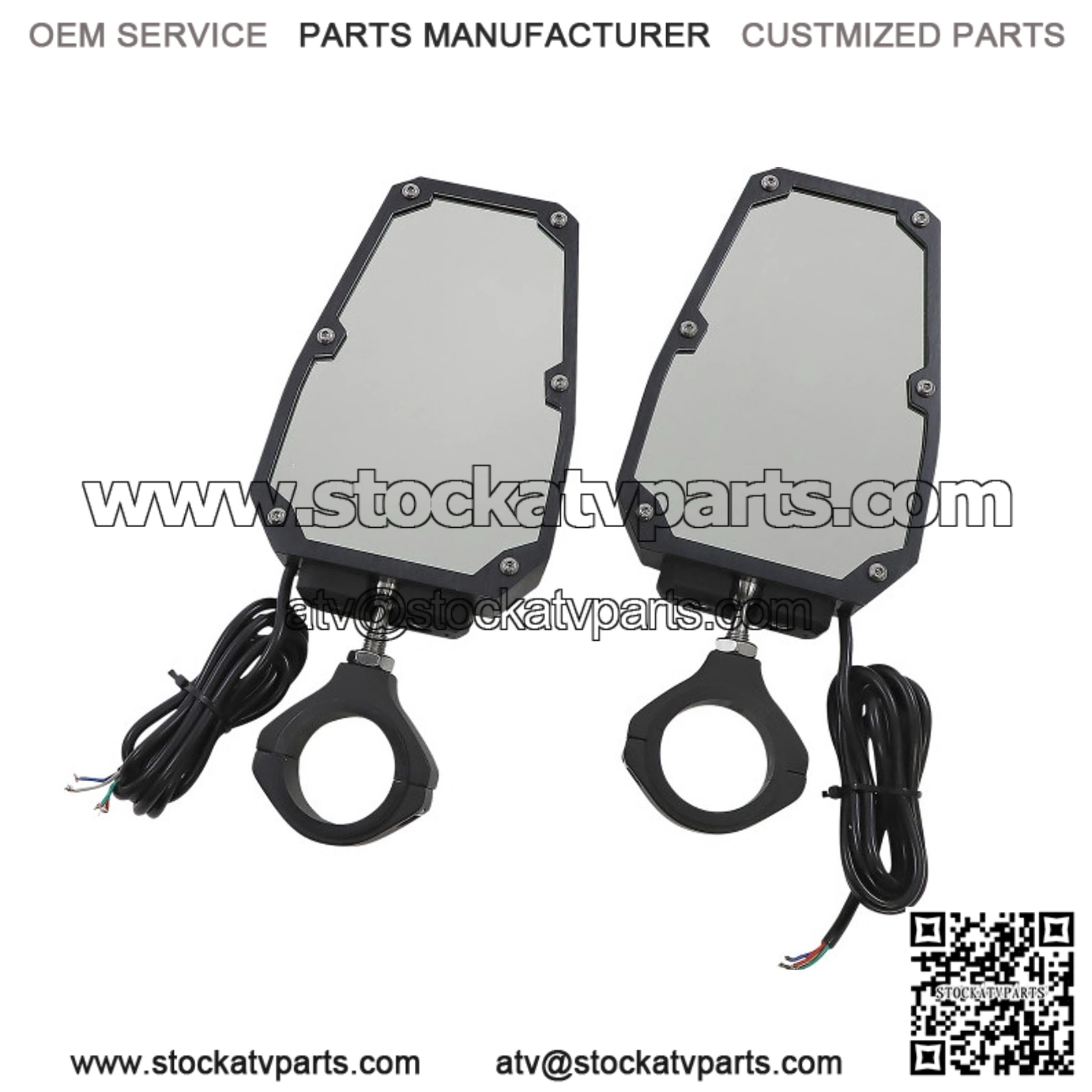 LED Lighted Mirrors for Can-Am UTVs