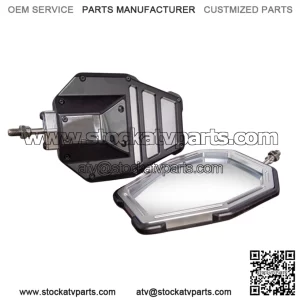 Tactical Convex Side Mirror Set in Billet Aluminum for Kawasaki Mule