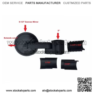 Mirror - 5-1/2" Round Convex for Mule and Teryx