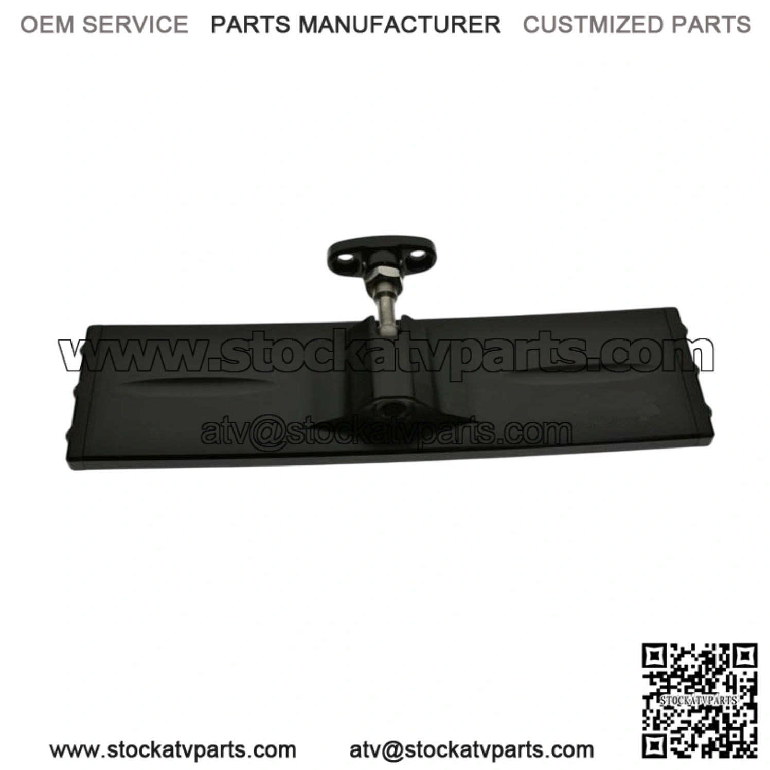 9" Wide Panoramic Rearview Mirror with Bolt-On Design for RZR