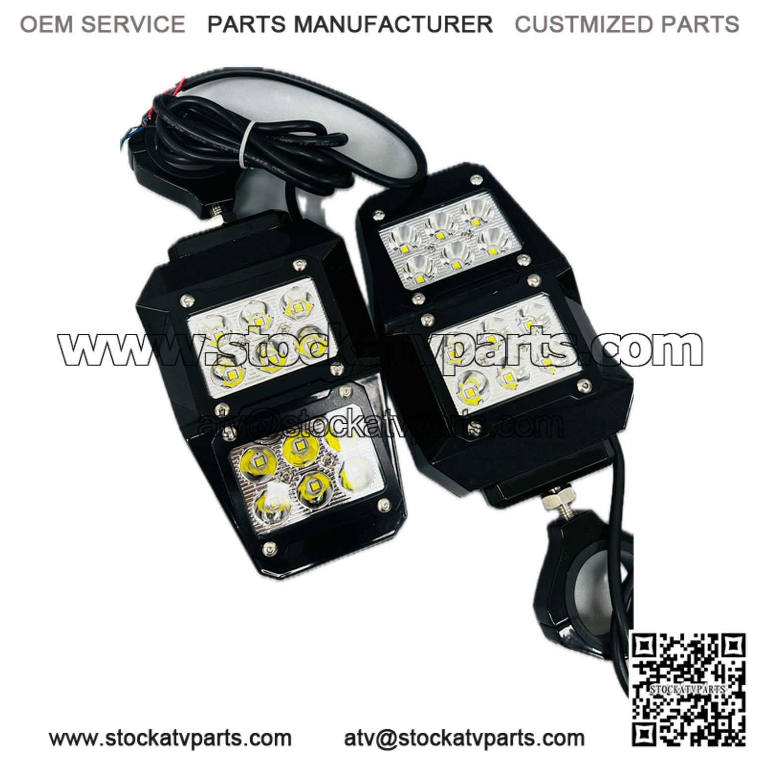 All Aluminum Lighted Mirror Set for Can-Am Commander/Maverick/Defender