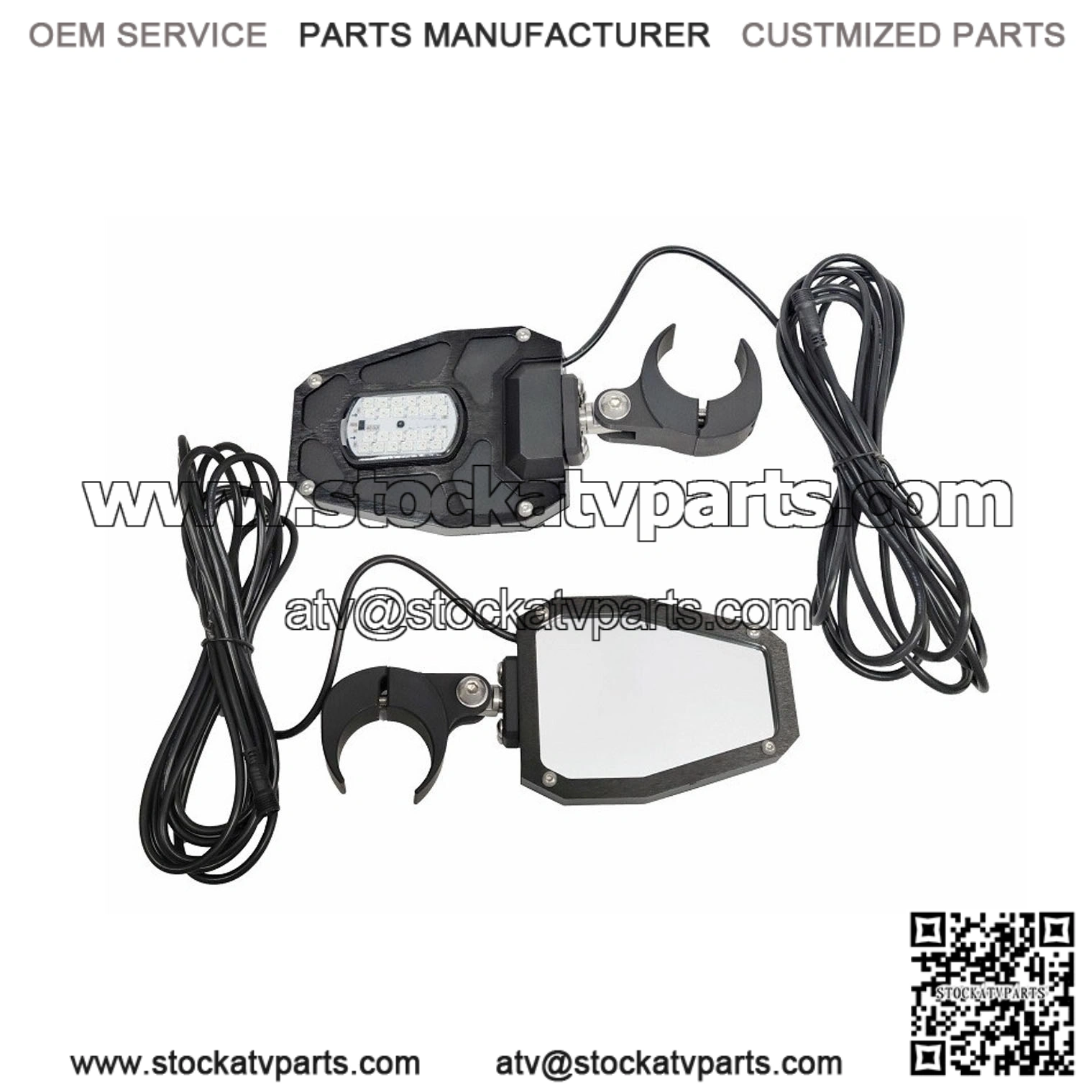 RGB LED Side Mirrors for Kawasaki Teryx