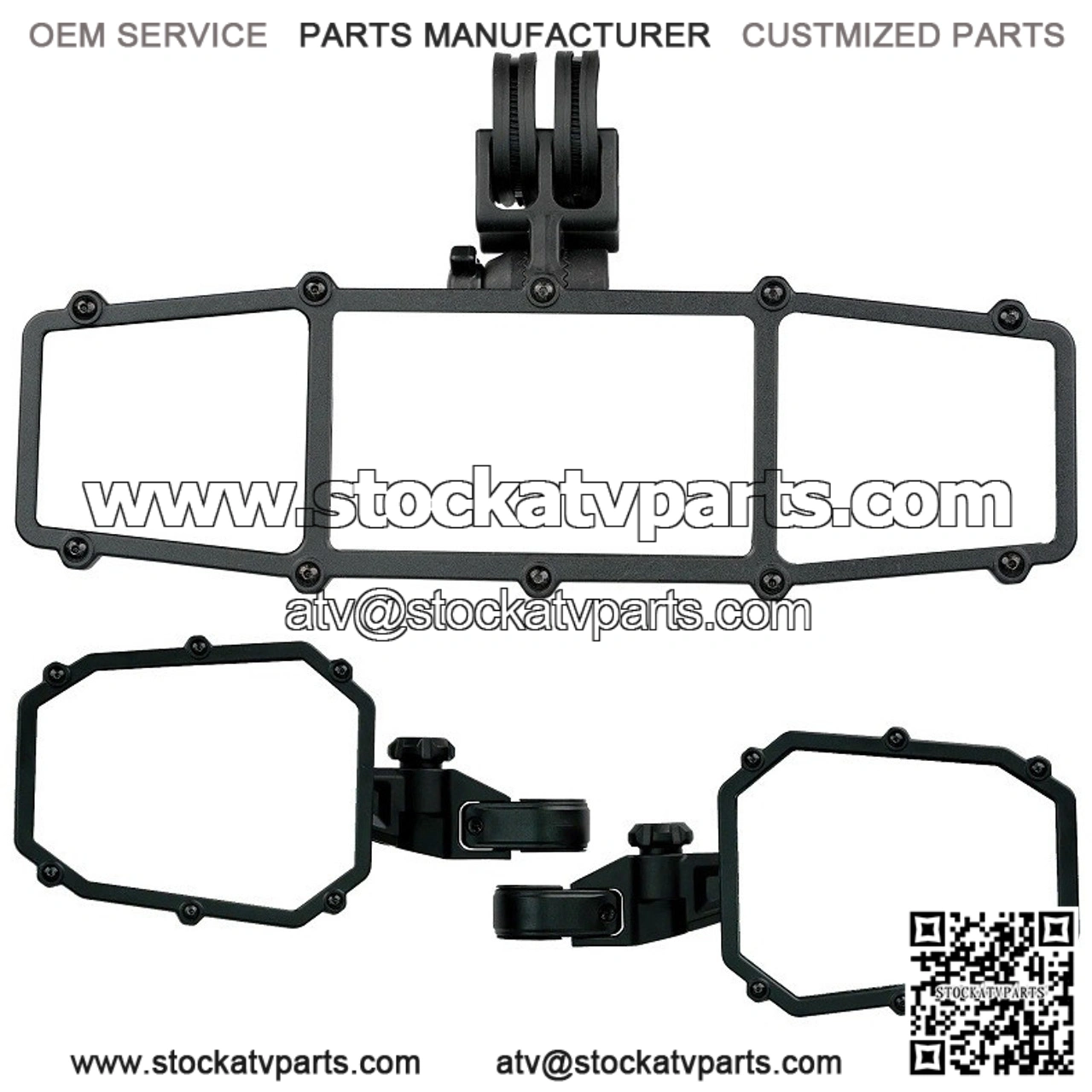 UTV Trifecta Pack (2 Sideview + 1 Rearview) for Honda Pioneer/Talon