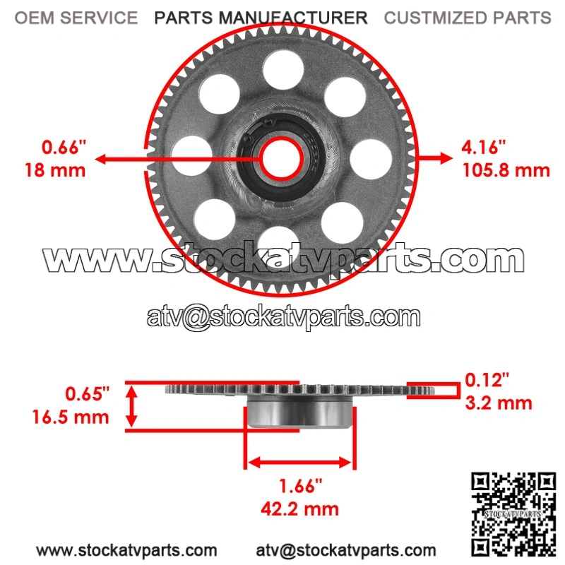 Starter Clutch and Idler Gear Sprag Assembly for Polaris - Replaces 0454642, 0454961 - Image 2