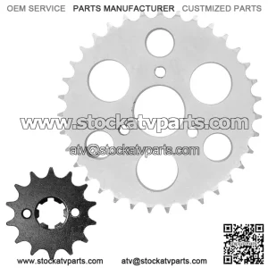 Front and Rear Drive Chain Sprocket Set for Polaris Sportsman 90 (2001-2016)