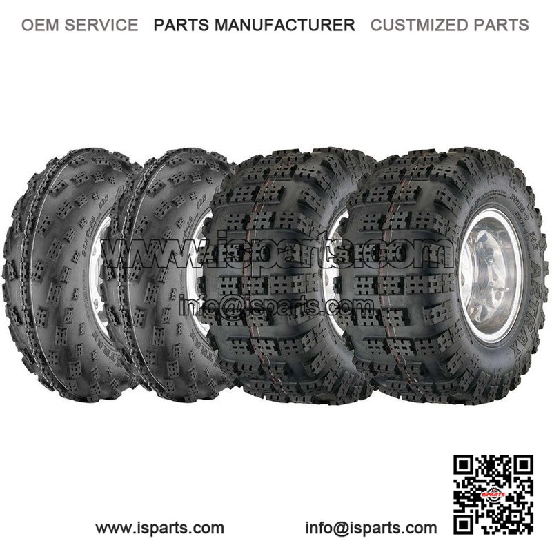 Front 22x7-10 and Rear 20x11-9 4 Ply ATV Tyre Set (AT1201 AT1202)