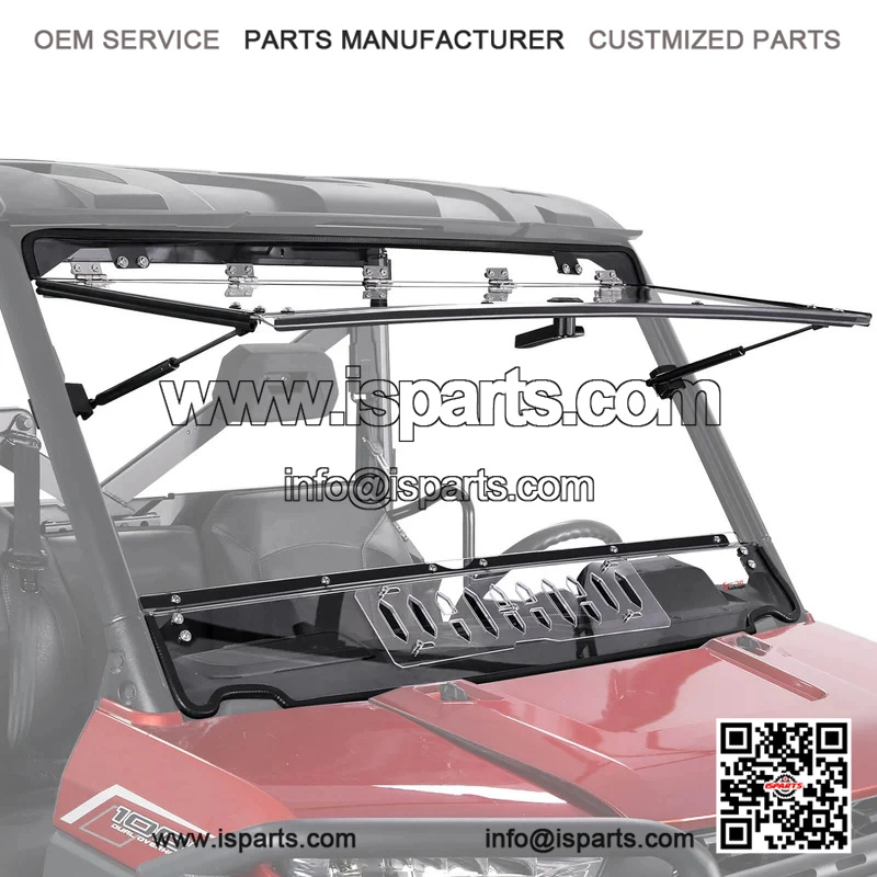 Flip Windshield for Honda Pioneer 500 SXS Off Road UTV