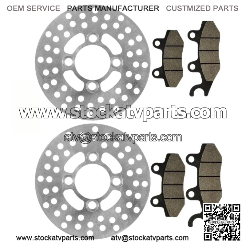 For Yamaha Rhino 450 YXR450 4X4 2006-09 Rear Brake Caliper And Disc Rotor With Pad