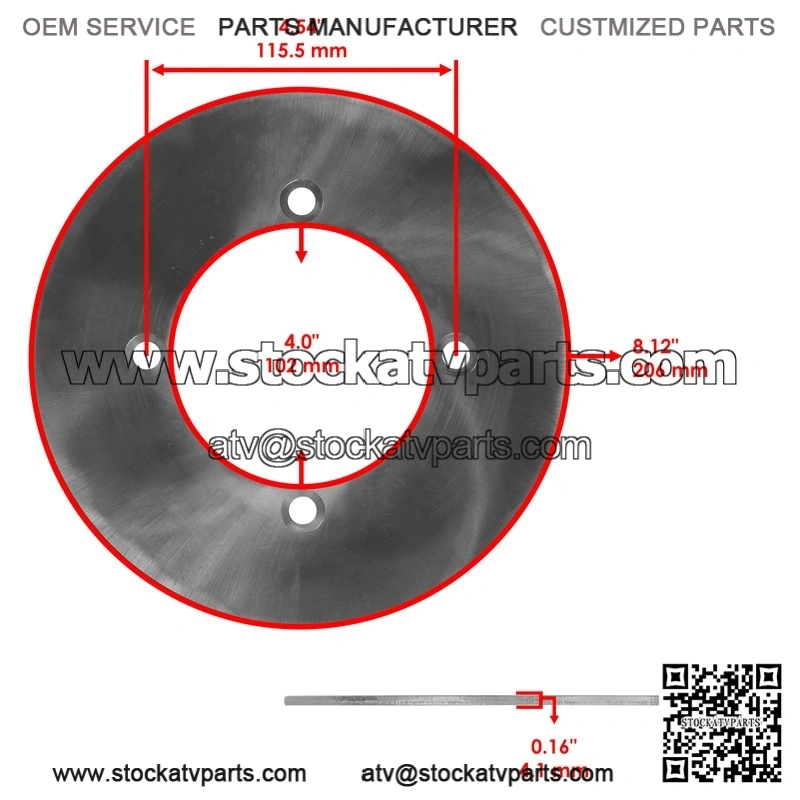For Honda Pioneer 700-4 SXS700M 2014-2026 4 Seater Front Brake Disc Rotors - Image 2