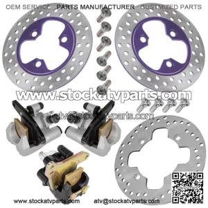 For Yamaha Viking 700 YXM700 2014-26 Front Rh Lh Brake Disc Rotor With Bolt and Pads