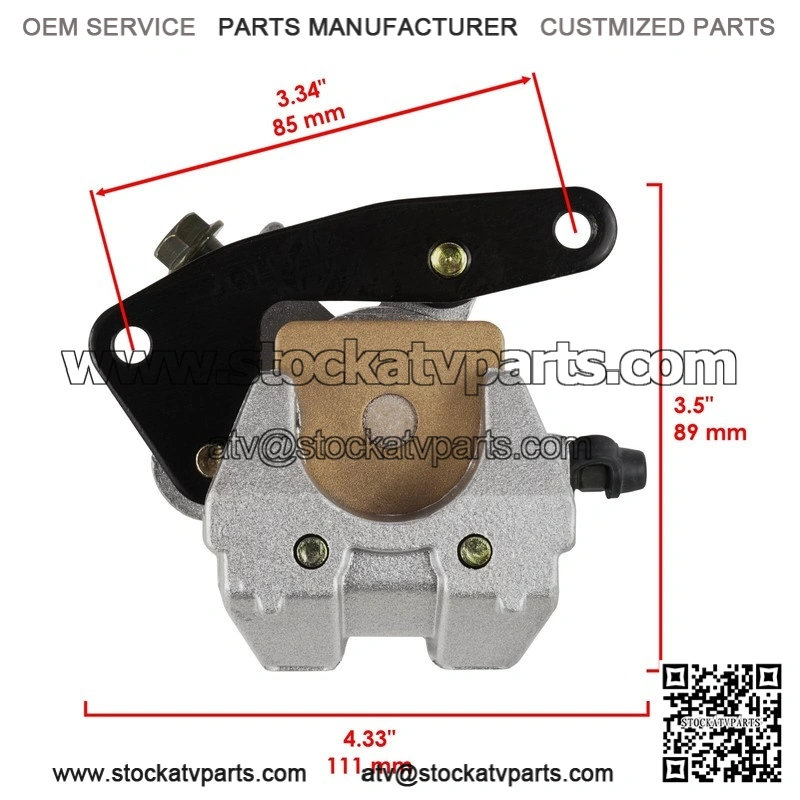 For Yamaha Viking 700 YXM700 2014-26 Front Rh Lh Brake Disc Rotor With Bolt and Pads - Image 3