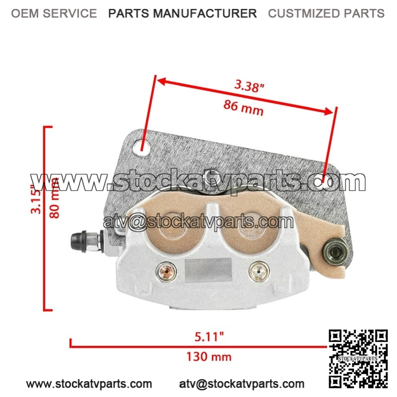 For Honda Fourtrax 400 TRX400EX 1999-04 Rear and Front Brake Disc With Bolt and Caliper - Image 2