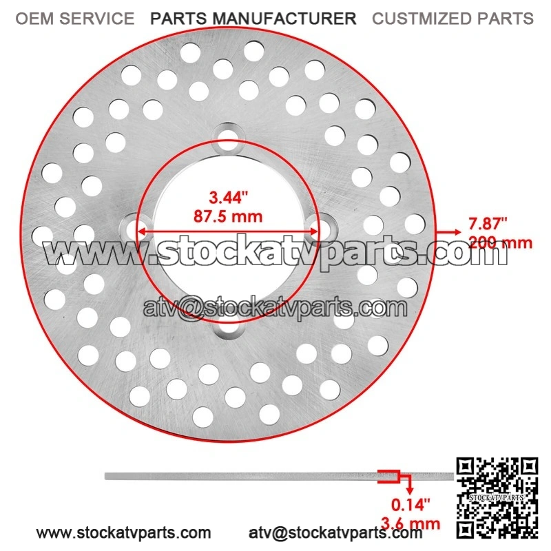 For Yamaha Grizzly 700 YFM700 4x4 2007-26 Front Left Brake Caliper With Disc Rotor - Image 3