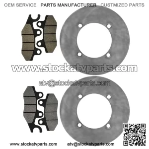 For Yamaha YXE70 YXE85 Wolverine X2 X4 XTR 16-25 Rear Brake Discs and Brake Pads