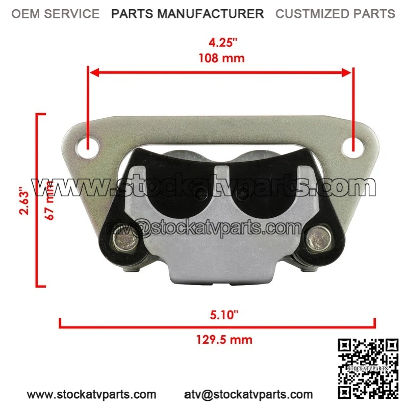 For Polaris RZR 800 2008 2009 / RZR S 800 2009 Front Left Brake Caliper With Disc - Image 2