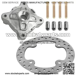 For Polaris RZR 800 2008-2014 Front Wheel Hub and Brake Disc Rotor Kit