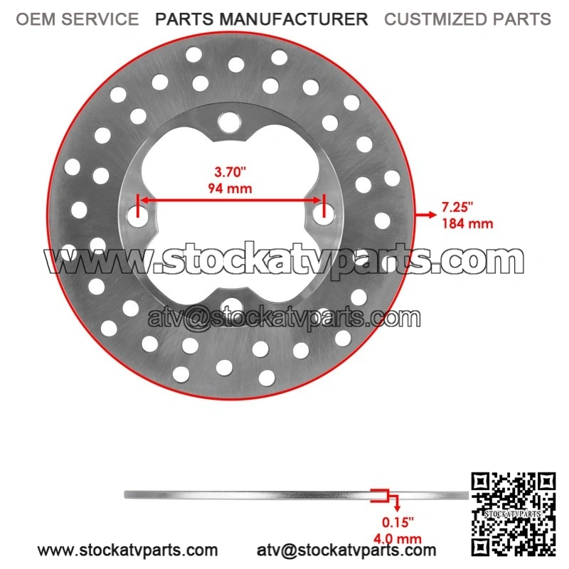 Honda 45251-HP5-A51 Front Brake Disc Rotor - Image 2