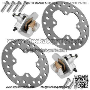 For Honda FourTrax Rancher TRX420FA 2014-2026 Front Brake Caliper With Disc and Studs