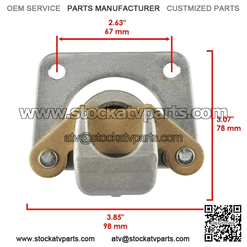 Fits Polaris RZR 570 2012 2013 2014-2022 Rear Right Brake Caliper With Disc Pads - Image 2