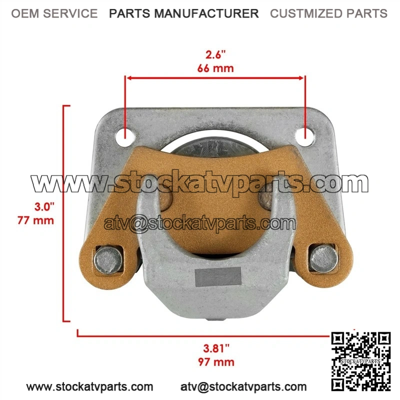 Can-Am Rear Brake Disc Rotors 705601511 715900381 715900382 With Brake Pads - Image 2
