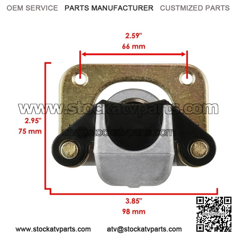 For Honda TRX450R 2004-2009 Rear Brake Caliper And Disc Rotor - Image 2