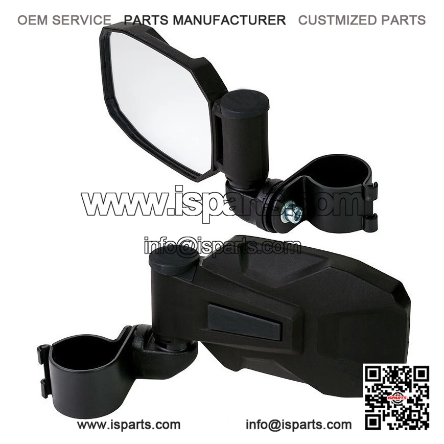 Pair of 2 Inch Side View Mirrors for Off Road ATV Quad Bike