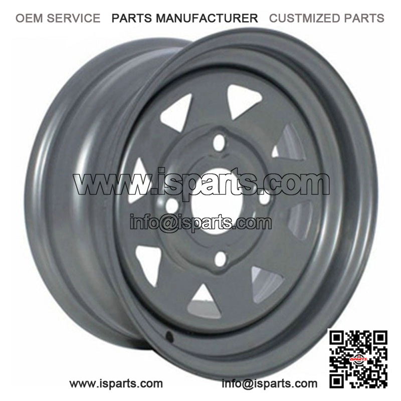 Silver Steel Rim for Off Road ATV Quad Bike (12x7, 4x137, 4+3)