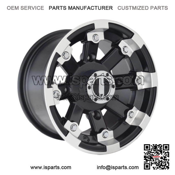 12x7 4x110 4+3 Offset Alloy Wheel for ATV UTV