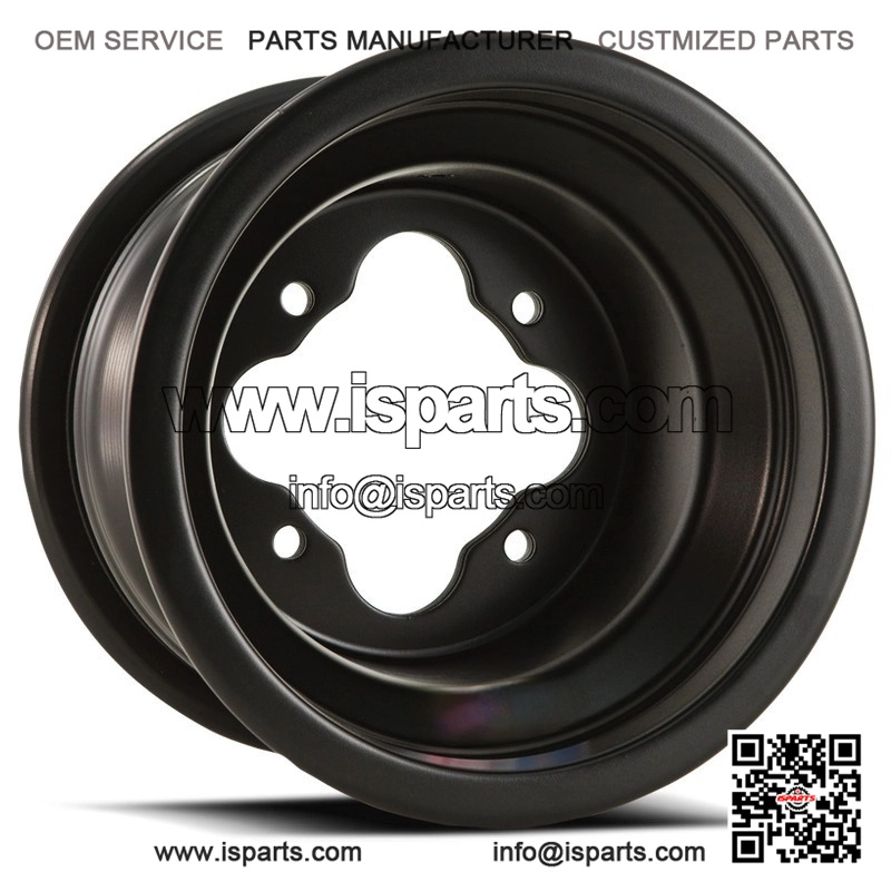 9x8 3+5 4x115 Off Road ATV UTV Sport Quad Bike Matte Black Wheel