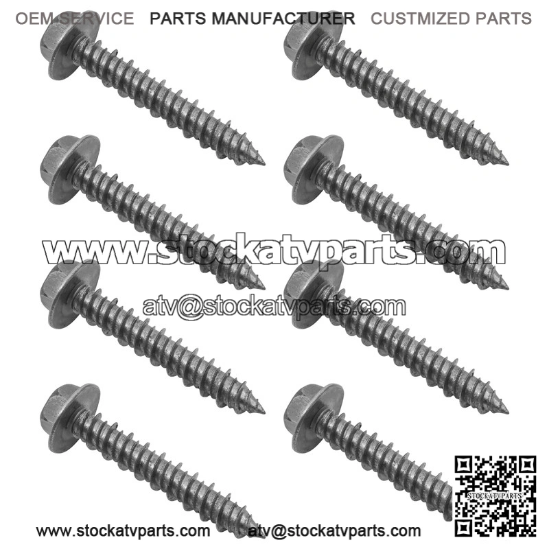 Polaris Clutch Cover Mounting Screw M6x35 Qty 8 7519330 Screw Bolts - Image 3